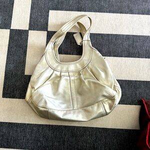 Vintage coach silver bag